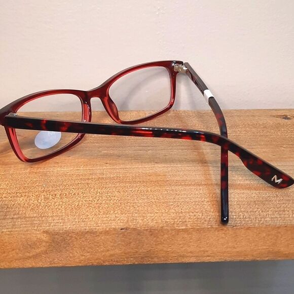 Made in USA Eyeglass Frame, Prescription-ready, red petite glasses 52-17-140 NEW - Picture 3 of 6